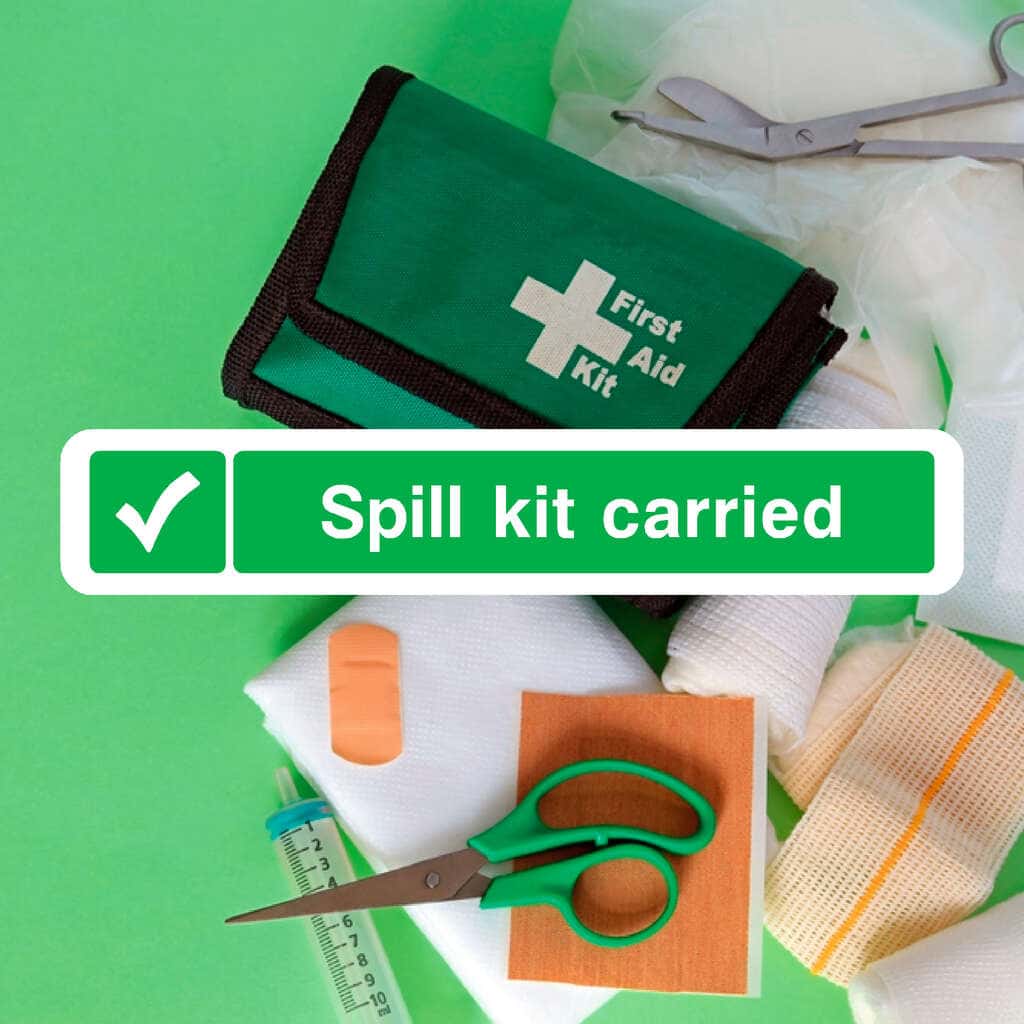 Spill Kit Carried Sign - The Sign Shed