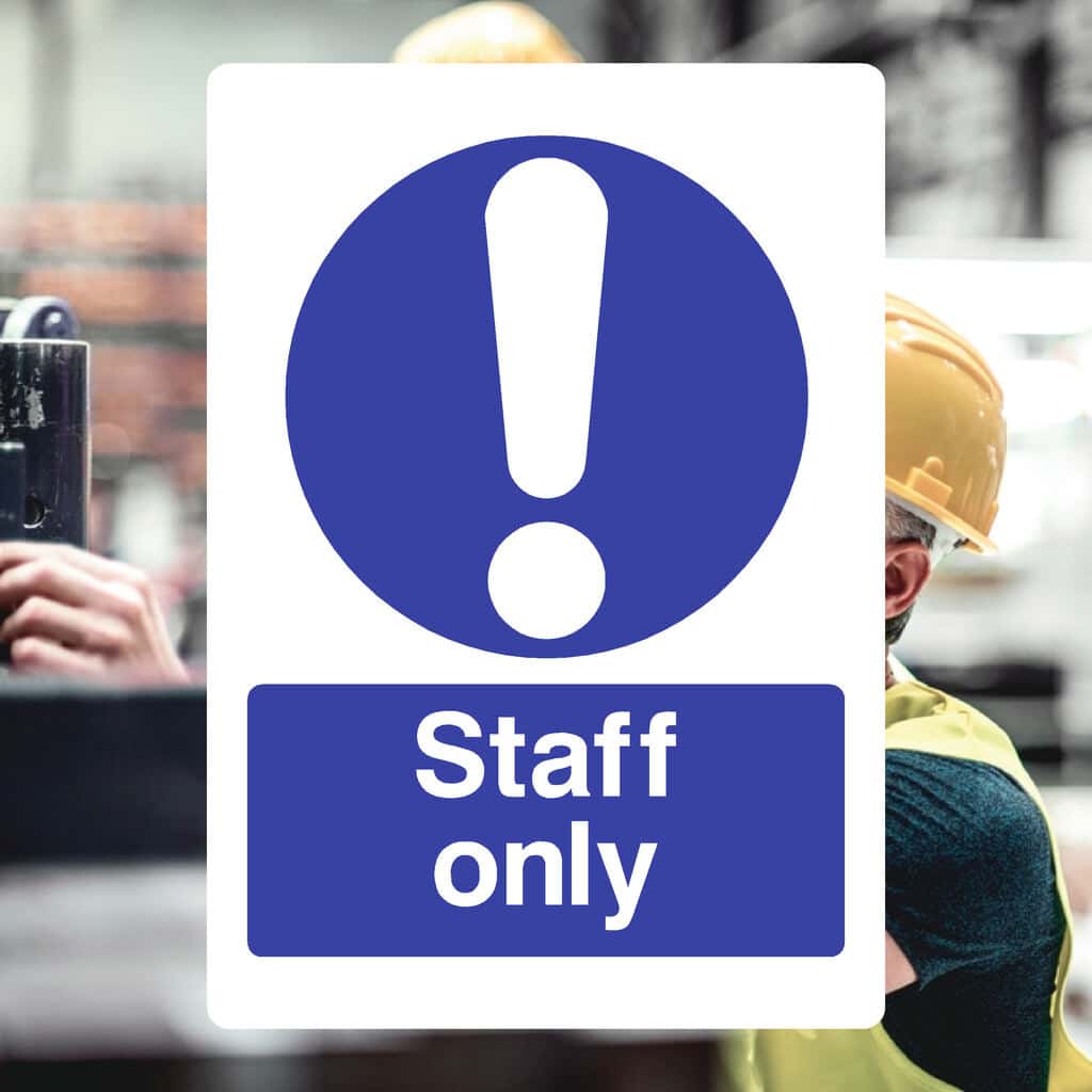 Staff Only Sign - The Sign Shed