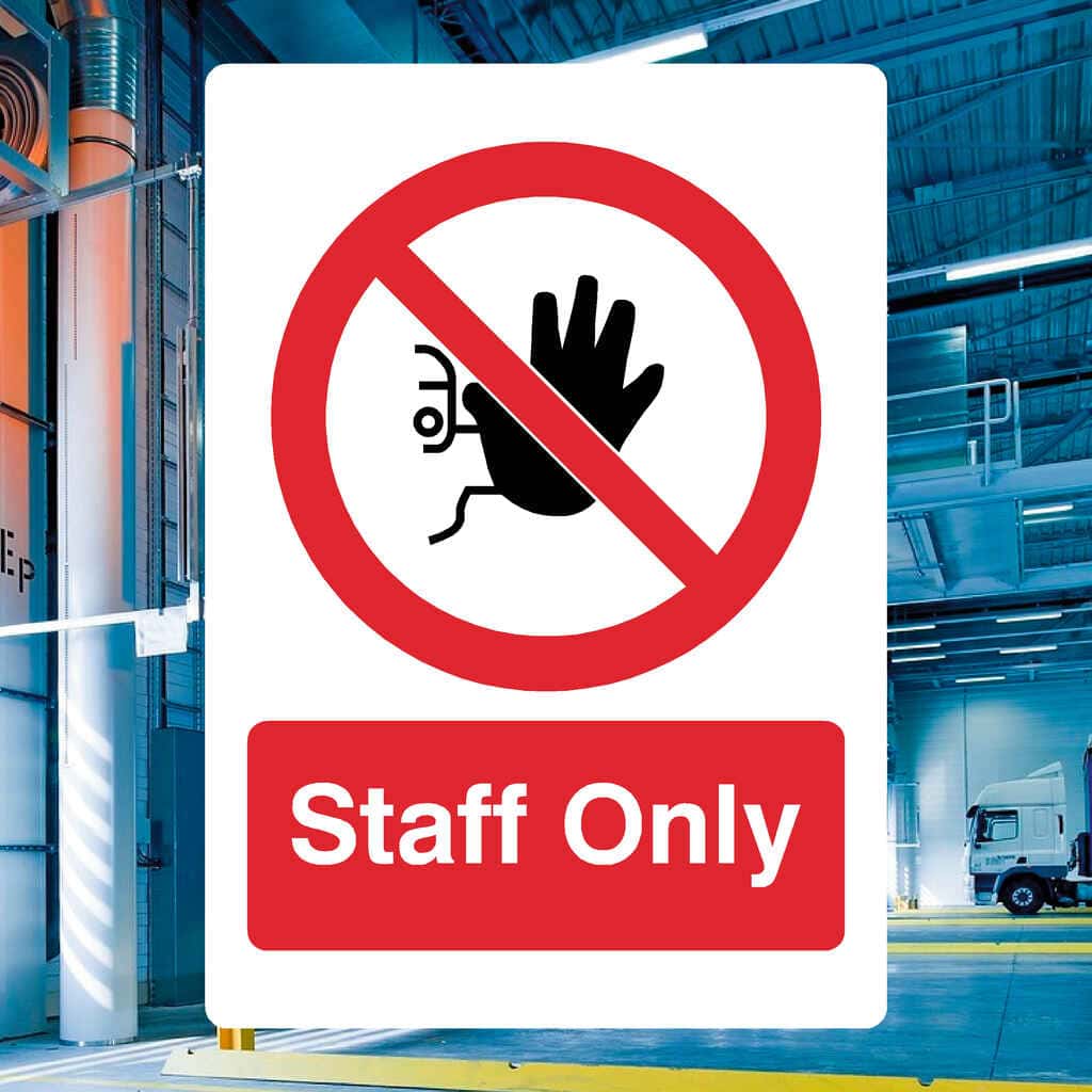 Staff Only Sign