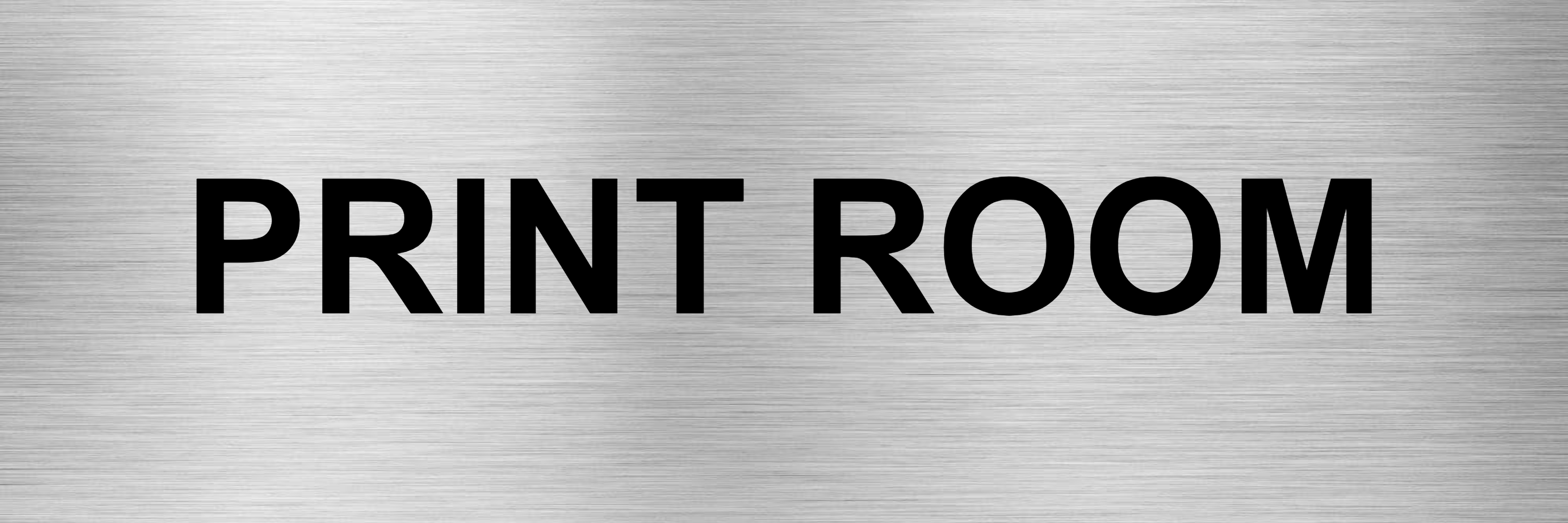 Customised Brushed Silver Sign