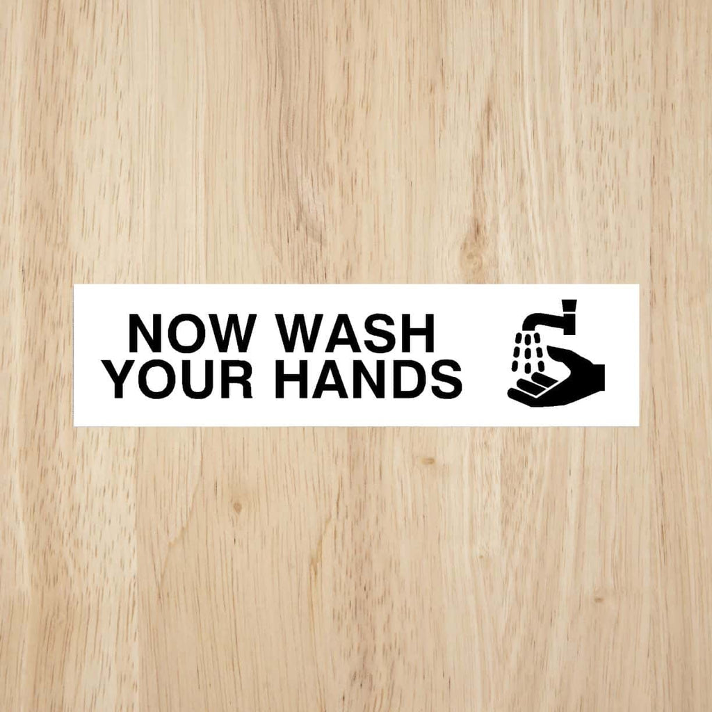 Uppercase Wash Hands Sign