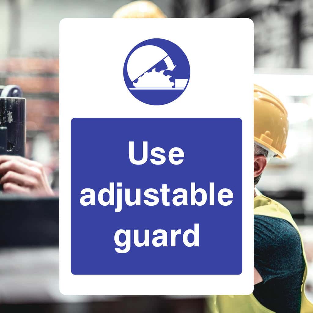 Use Adjustable Guard Sign - The Sign Shed