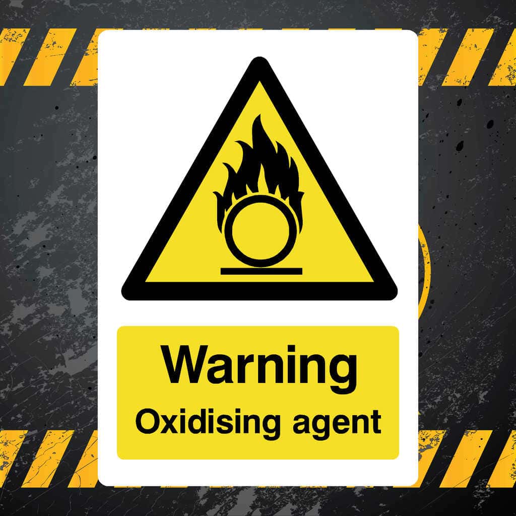 Warning Oxidising Agent - The Sign Shed