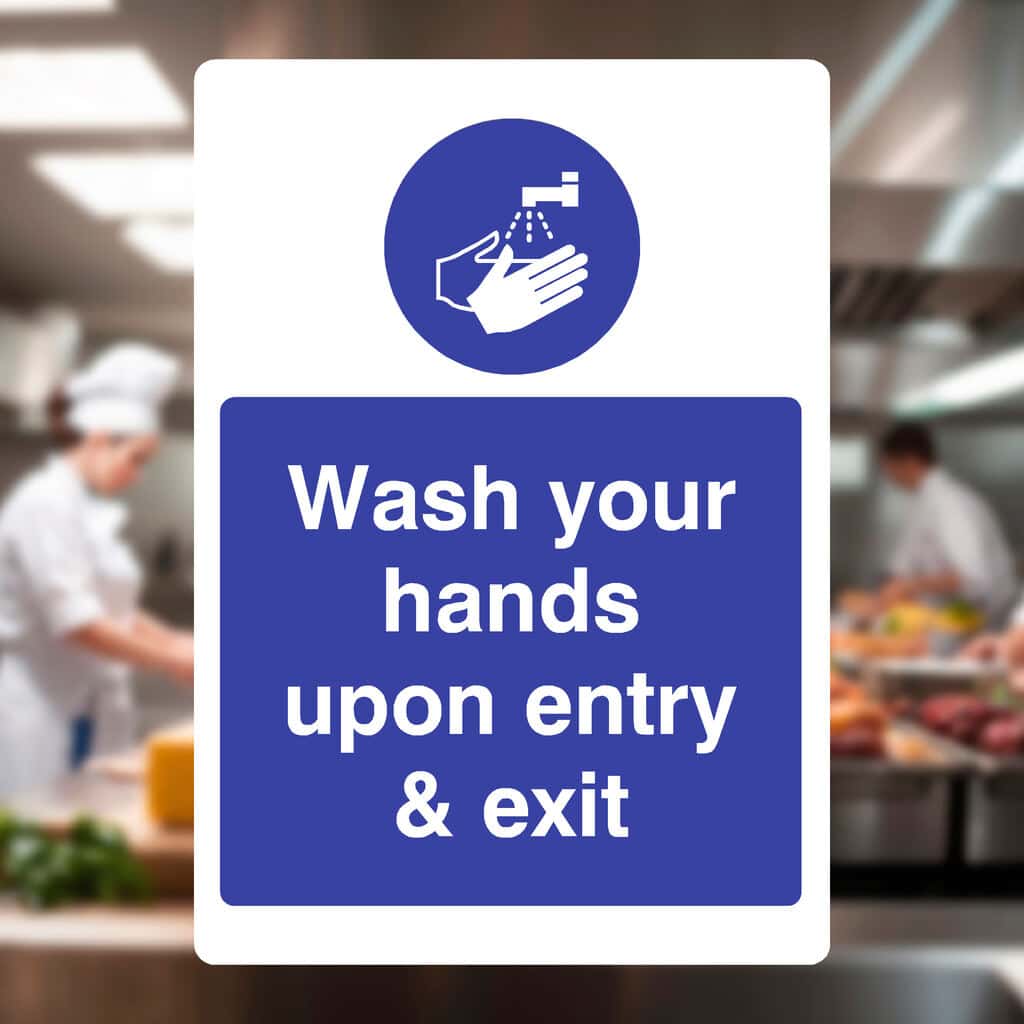 Wash Your Hands Upon Entry And Exit Sign - The Sign Shed