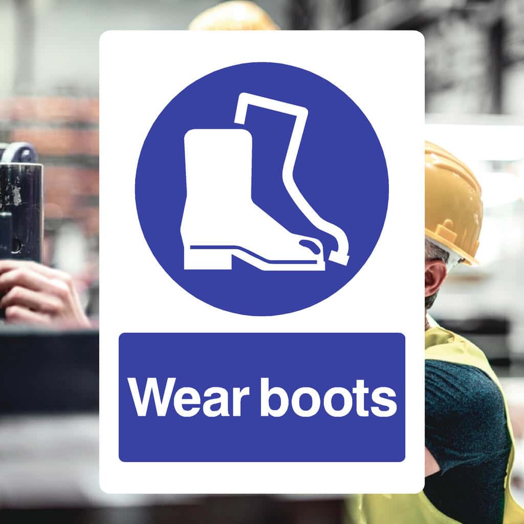 Foot Protection Signs | Mandatory Safety Boot Signs
