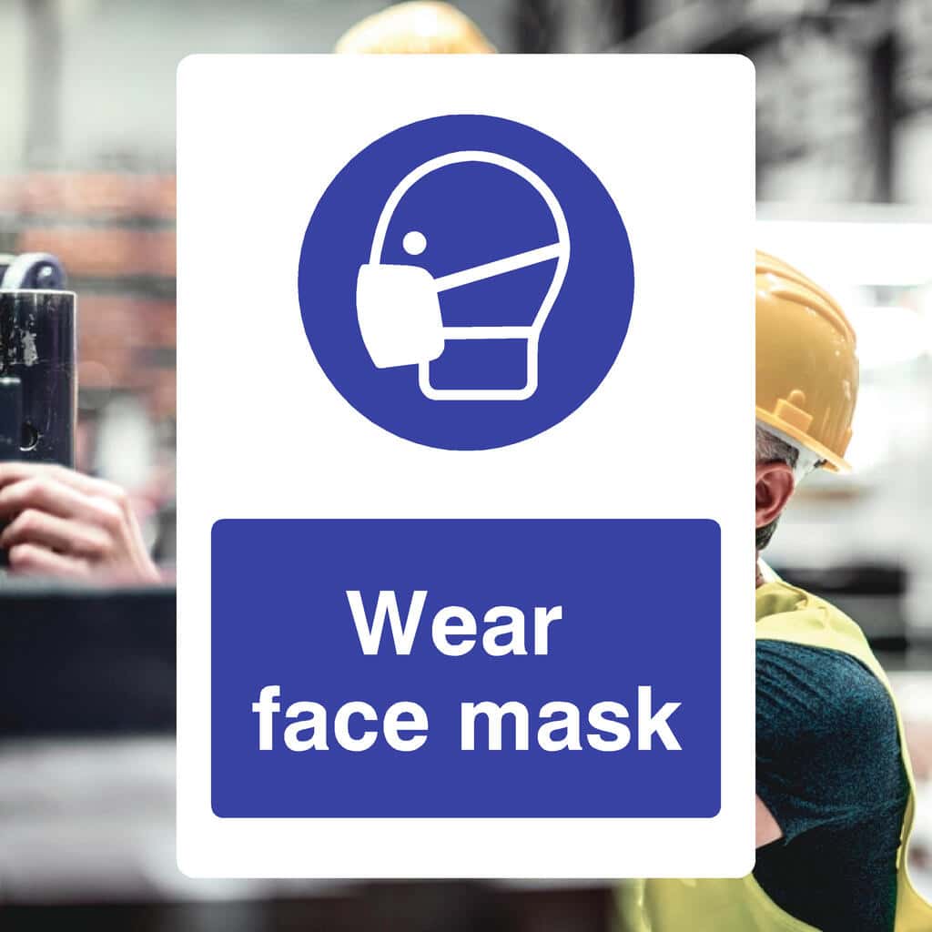 Sign Fack Face Mask Must Be Worn Sign – PPE Safety – The Sign Shed