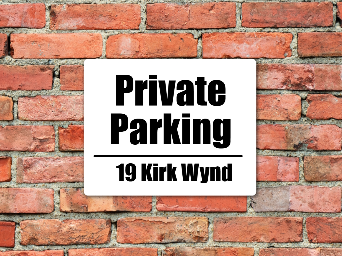 Custom Private Parking Sign