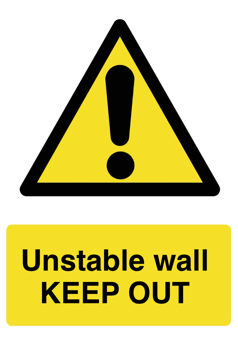 Custom Warning Sign Portrait