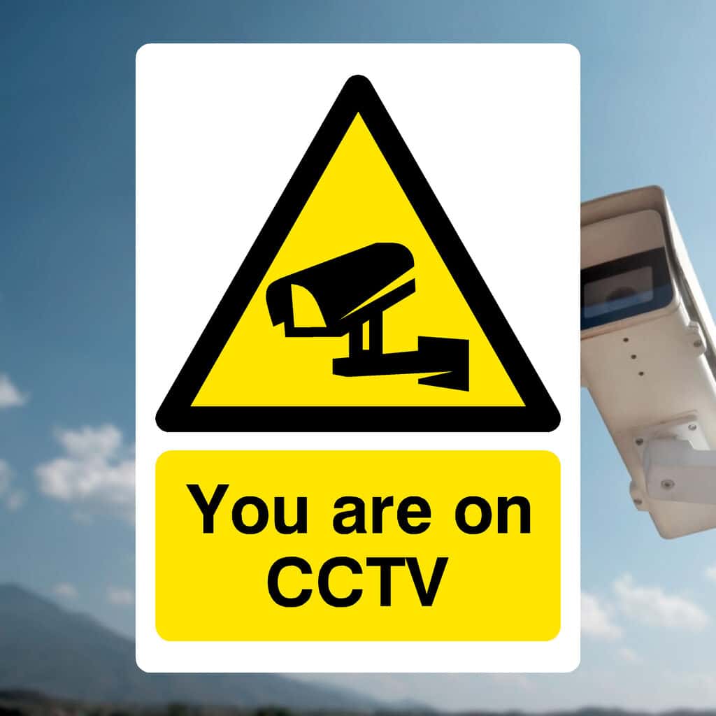 You Are On CCTV Sign - The Sign Shed
