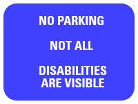 Custom Blue Sign Landscape