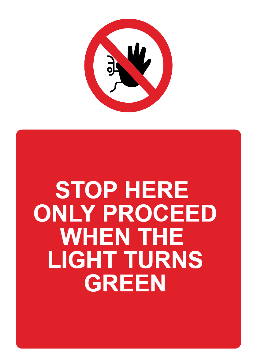 Custom No Entry Sign Portrait
