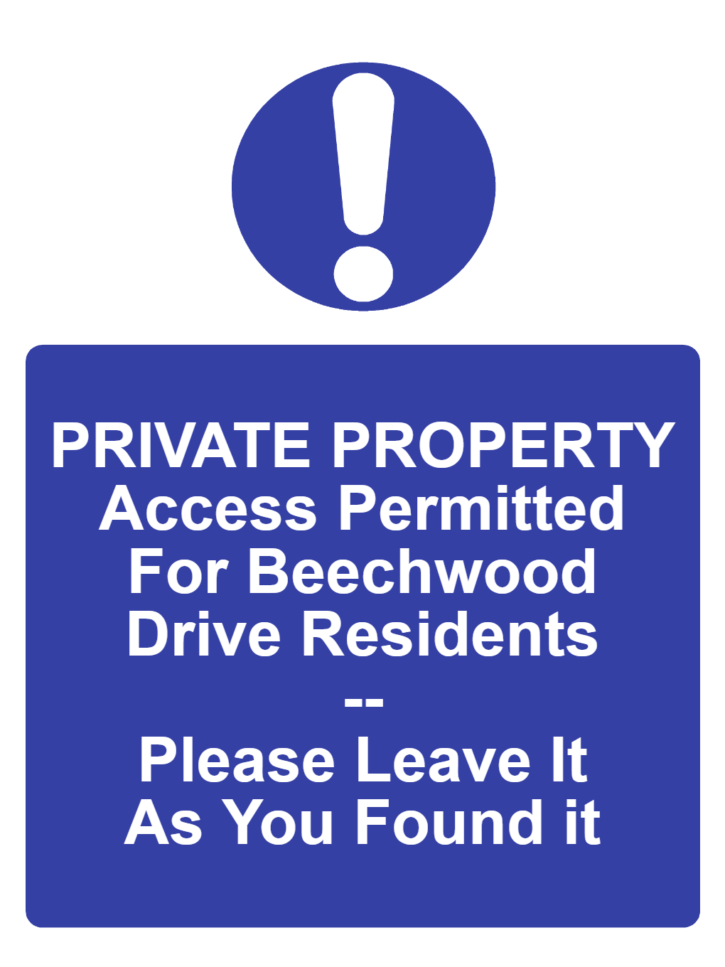 Custom Mandatory Sign Portrait