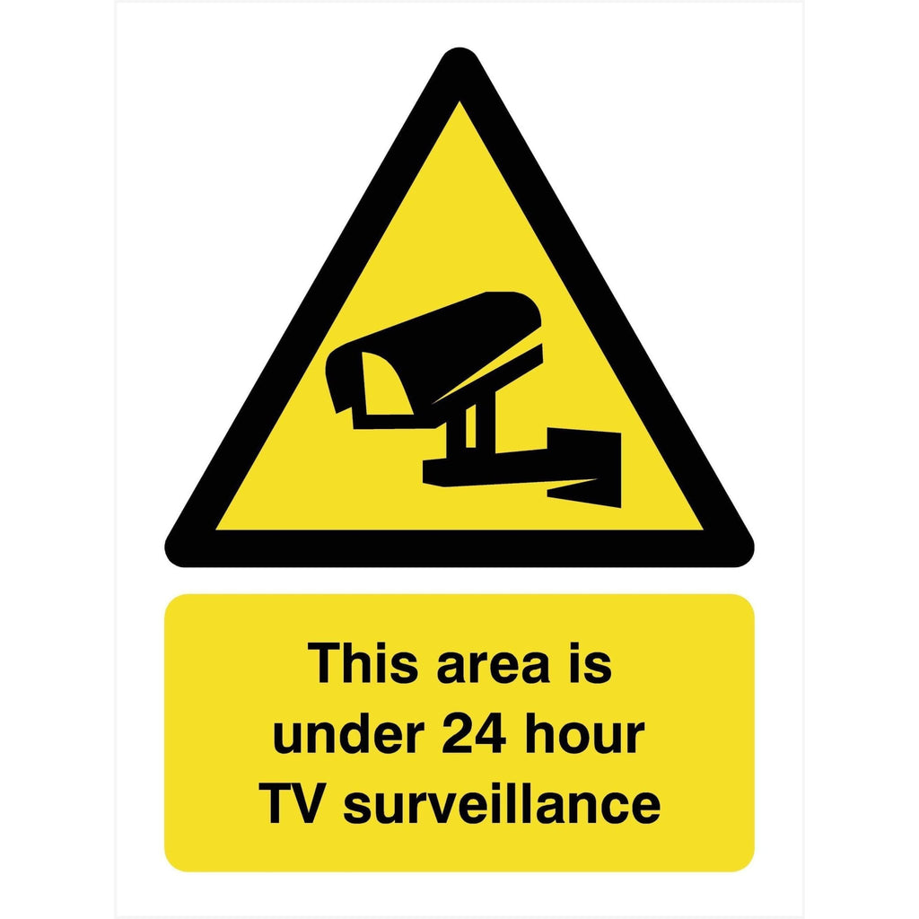 24 Hour TV Surveillance Sign - The Sign Shed