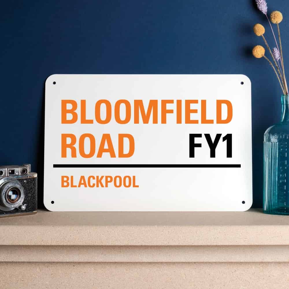 Blackpool FC Football Stadium Street Sign-300x200-The Sign Shed