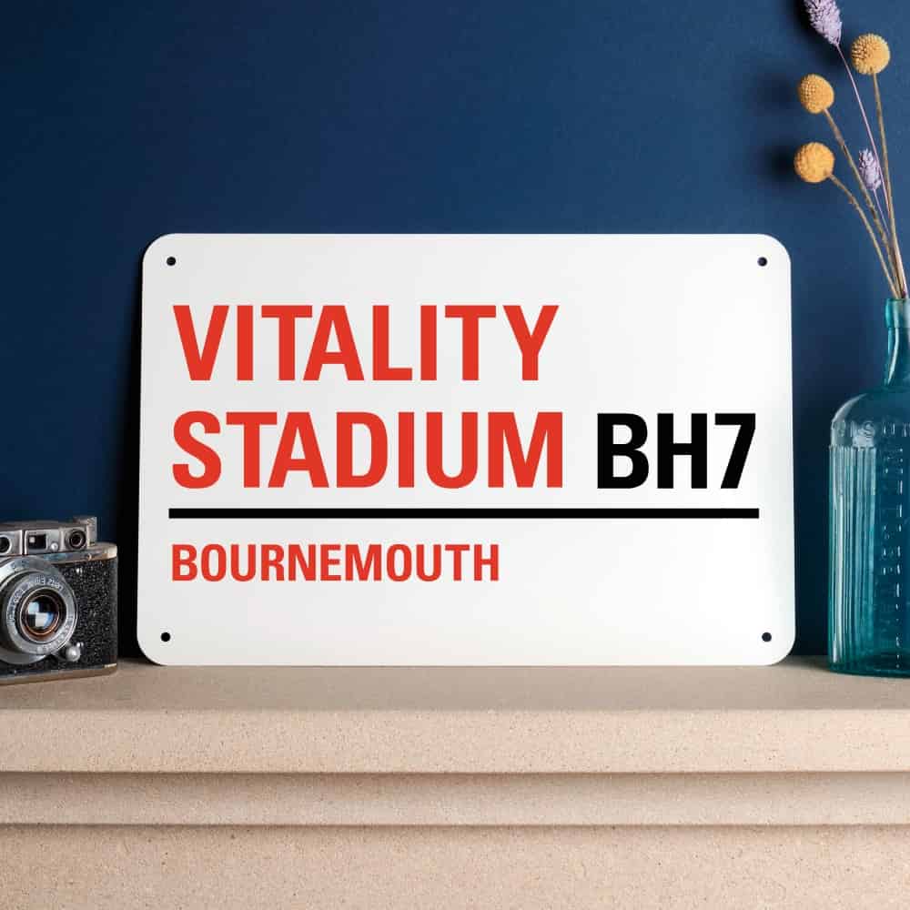 Bournemouth FC Football Stadium Street Sign-300x200-The Sign Shed