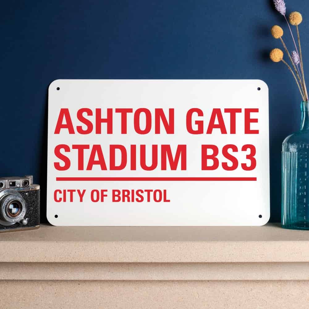 Bristol City Football Stadium Street Sign-300x200-The Sign Shed