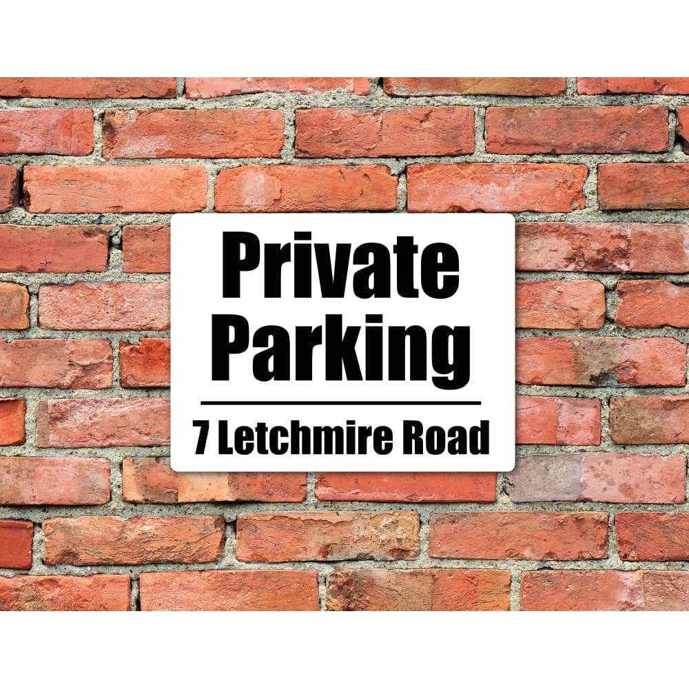 Custom Private Parking Sign-A4 (297 x 210 mm)-3mm Recycled Plastic-No proof needed-The Sign Shed