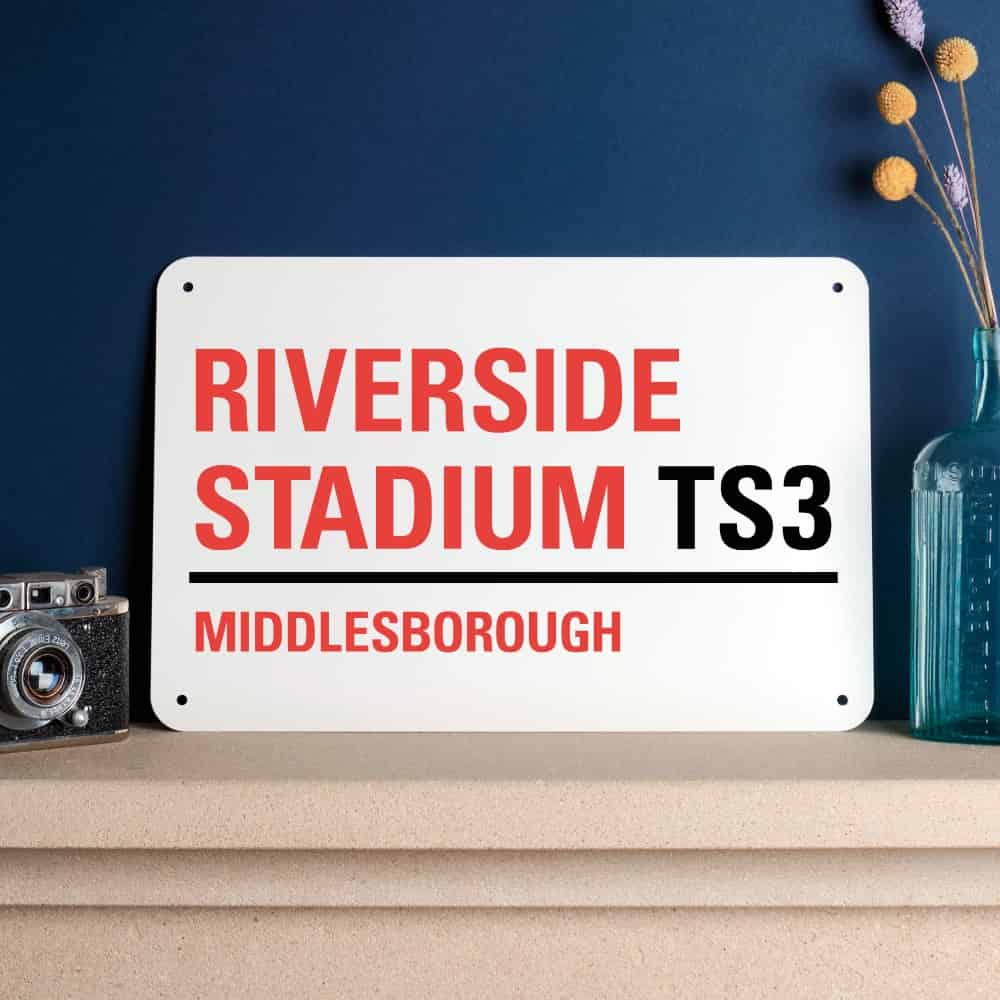 Middlesborough FC Football Stadium Street Sign-300x200-The Sign Shed