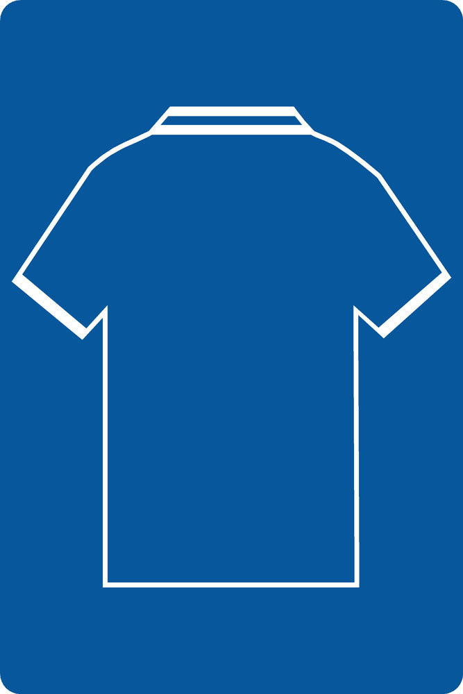 Personalised Football Shirt Sign | Blue City