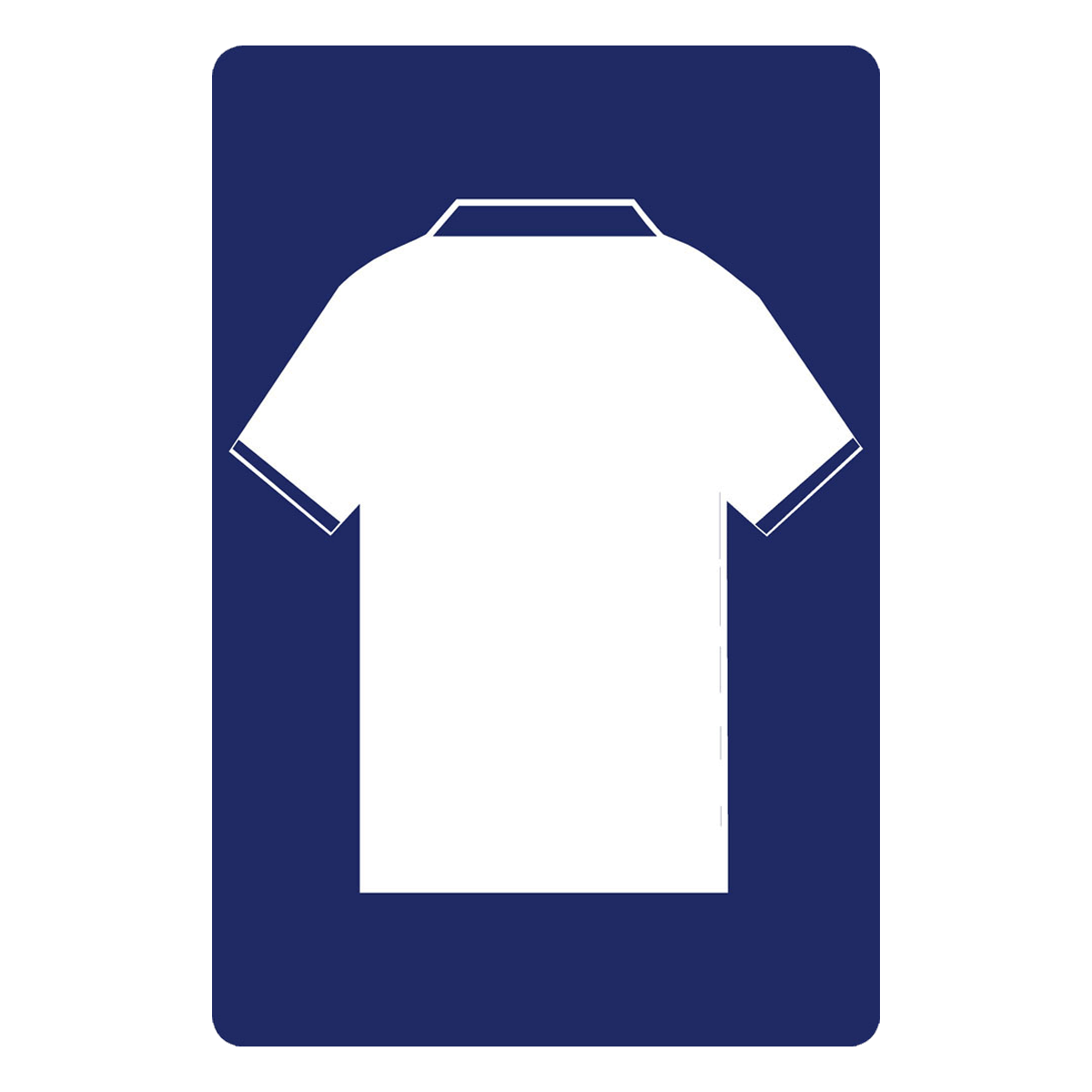 Personalised Football Shirt Sign | White and Navy London-200 x 300 mm-White-The Sign Shed