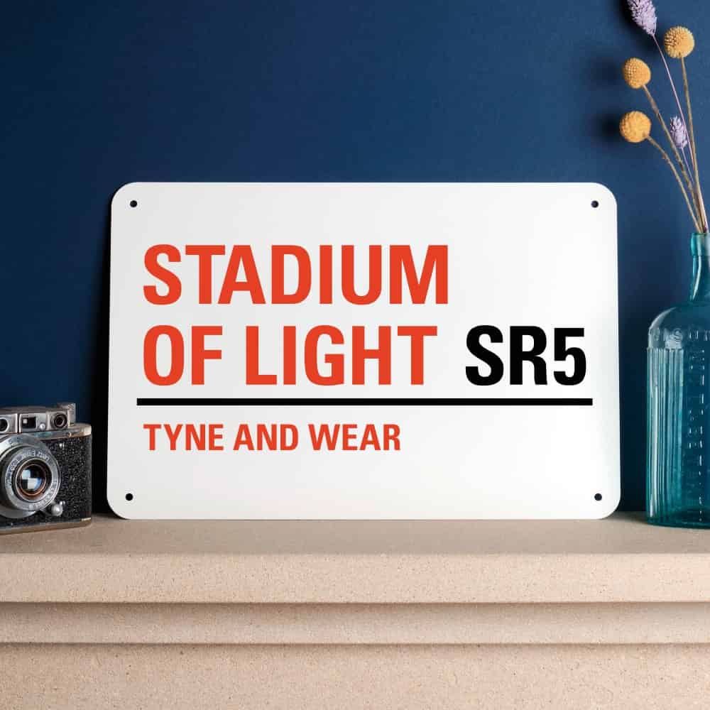 Sunderland FC Football Stadium Street Sign-300x200-The Sign Shed