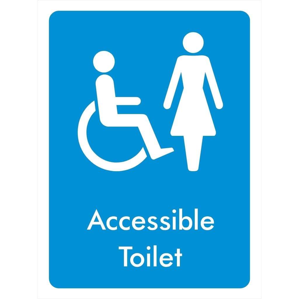 Accessible Toilet Female Sign - The Sign Shed