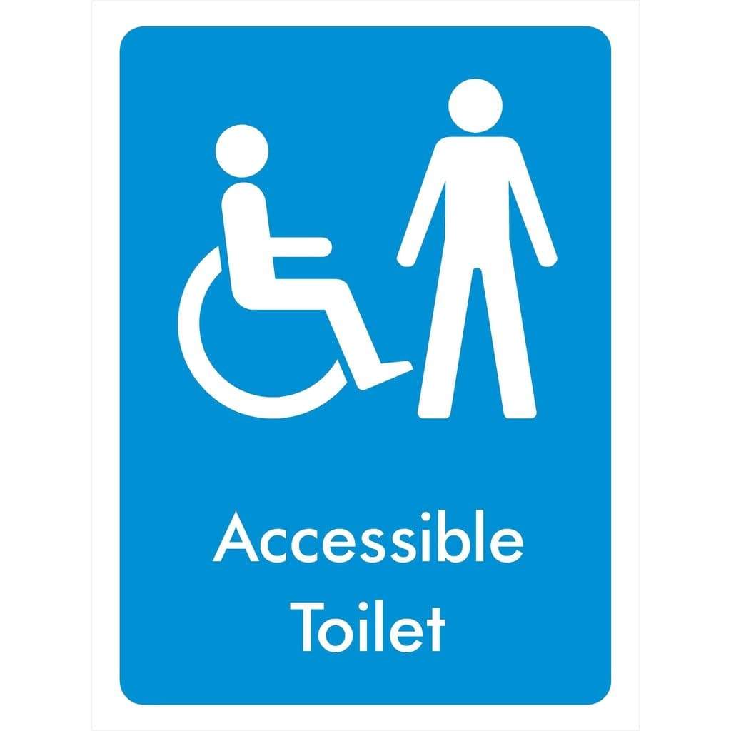 Accessible Toilet Male Sign - The Sign Shed
