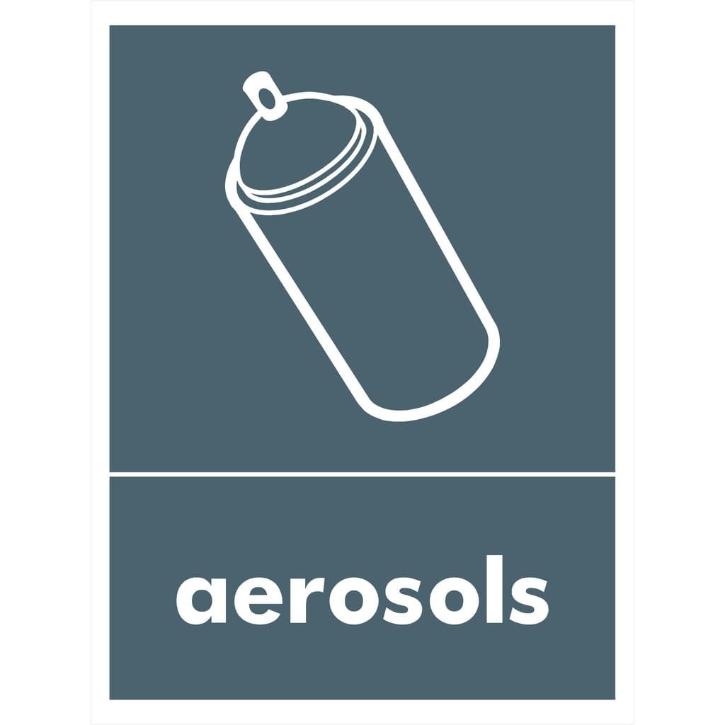 Aerosols Recycling Sign - The Sign Shed