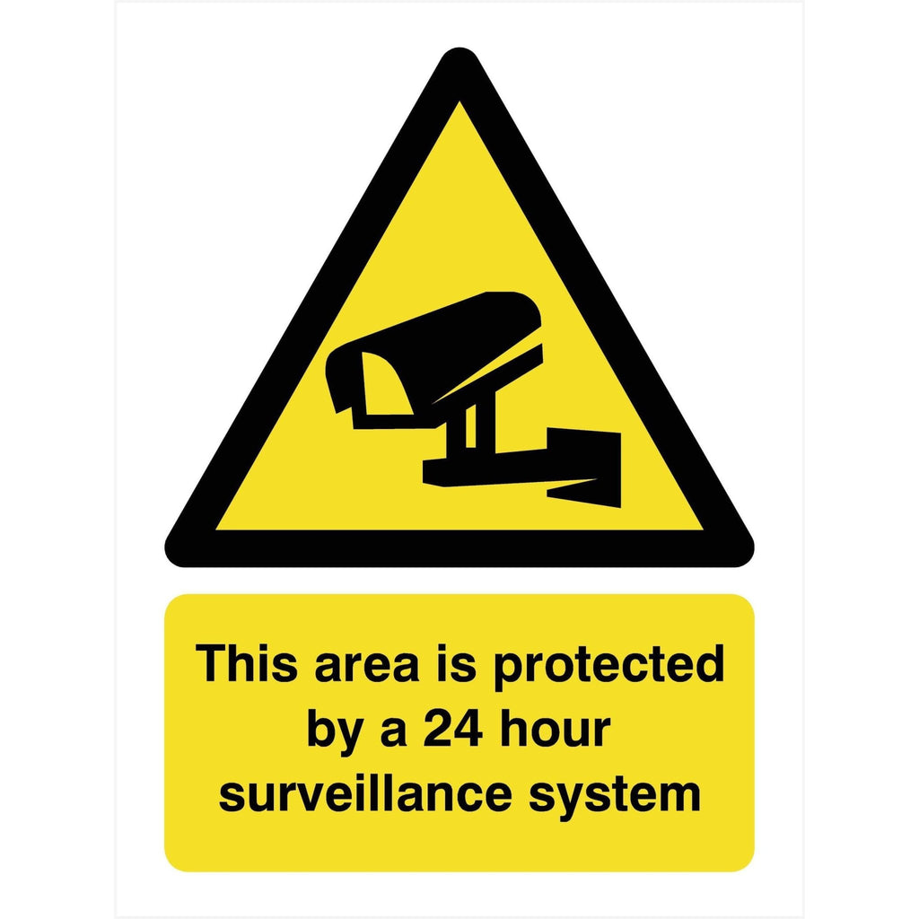 Area Protected CCTV Sign - The Sign Shed