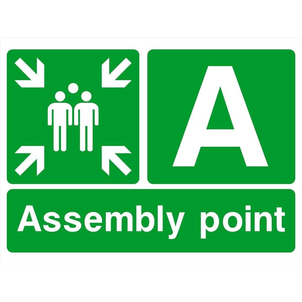 Assembly Point A Sign - The Sign Shed
