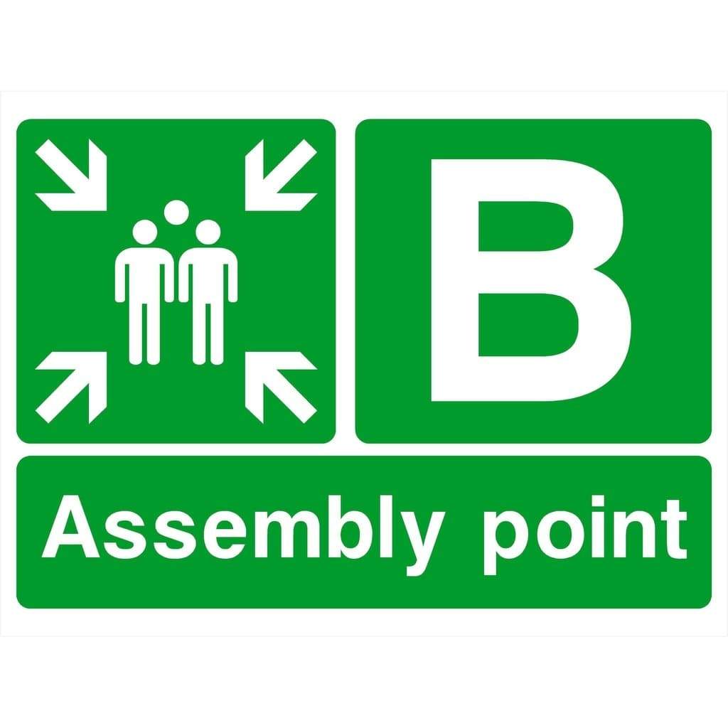 Assembly Point B Sign - The Sign Shed