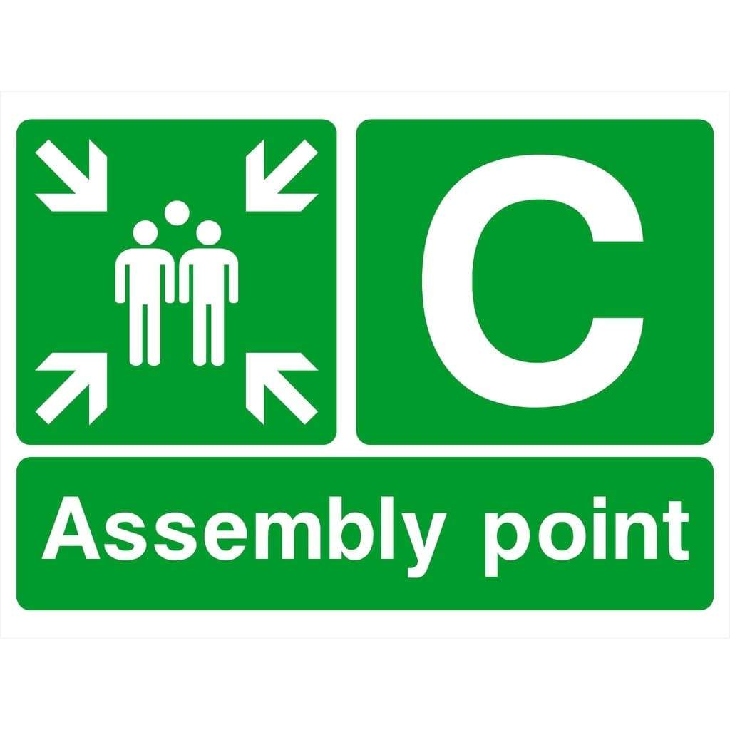 Assembly Point C Sign - The Sign Shed