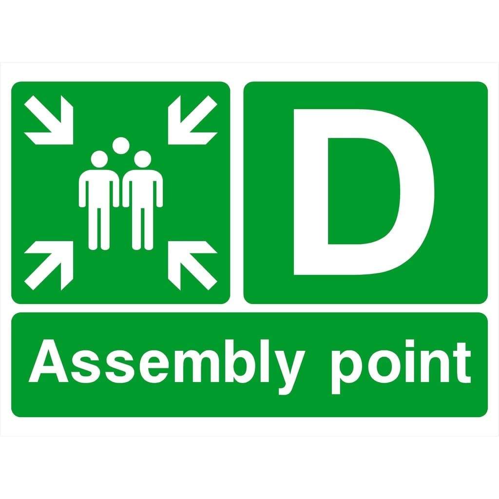 Assembly Point D Sign - The Sign Shed