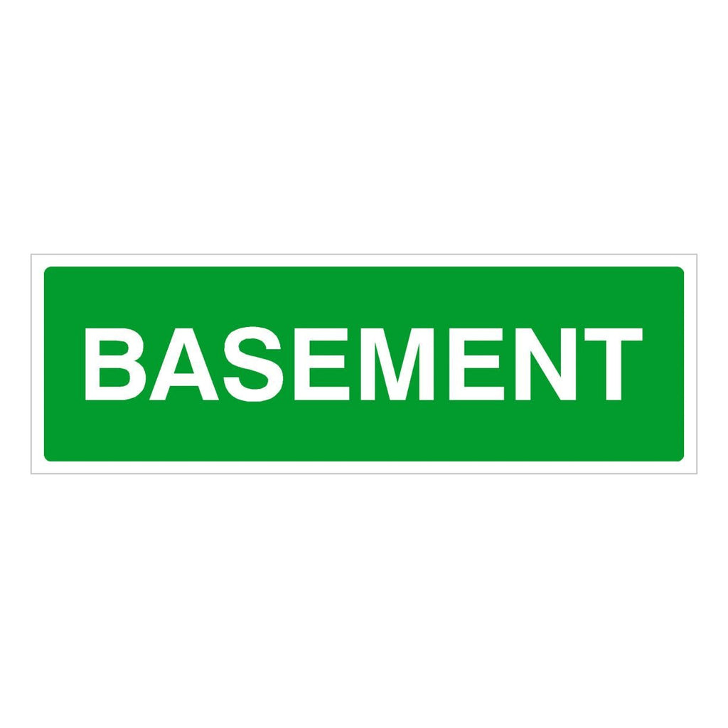 Basement Floor Identification Sign - The Sign Shed