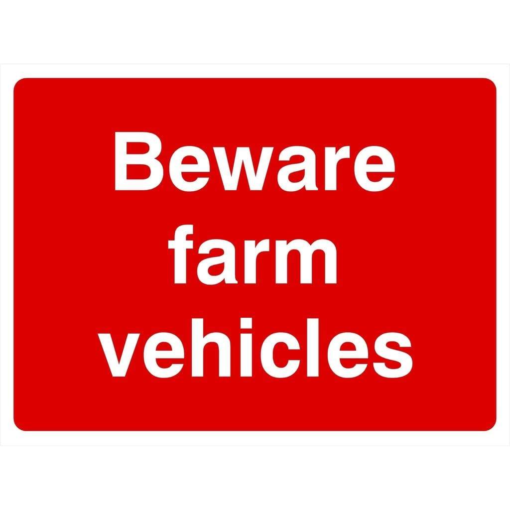 Beware Farm Vehicles Sign - The Sign Shed