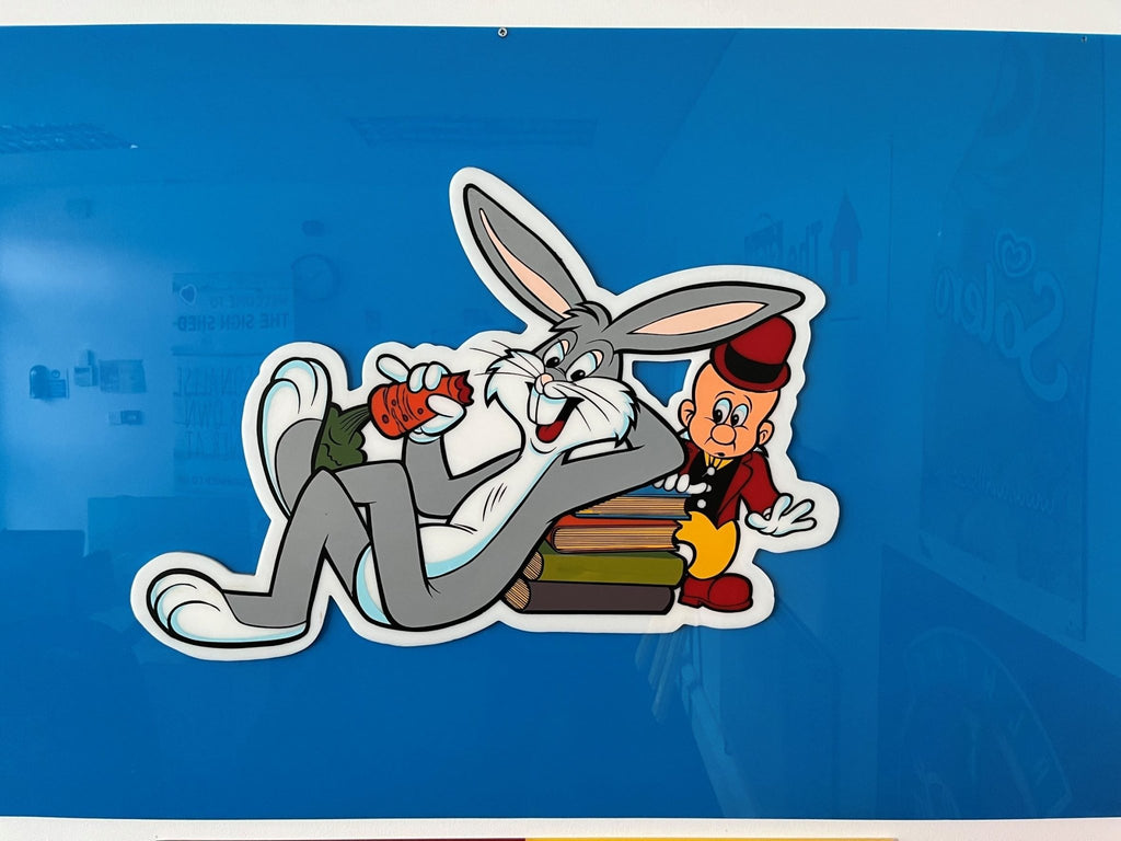Bugs Bunny Original Warner Bros Perspex Sign Front - The Sign Shed