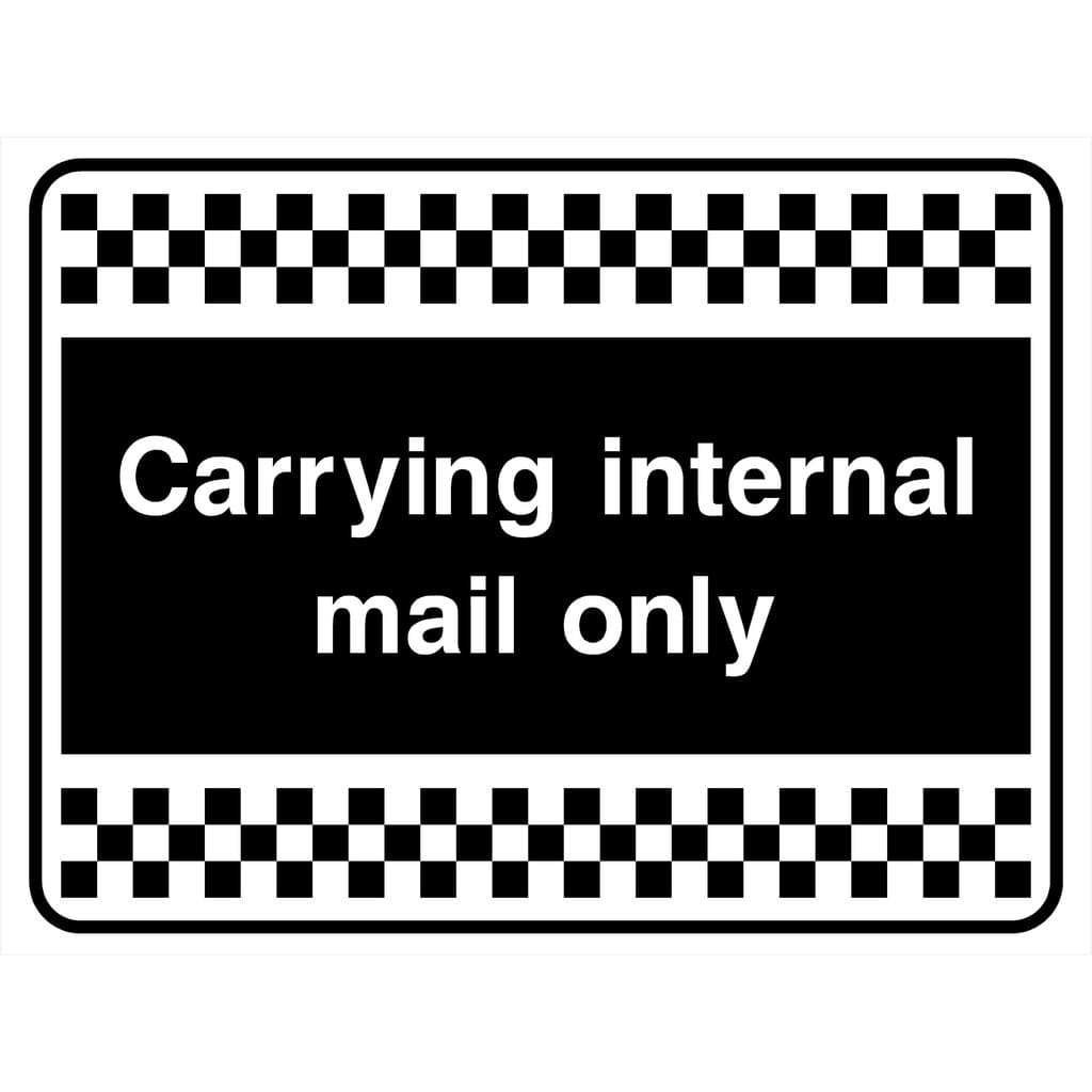Carrying Internal Mail Sign - The Sign Shed