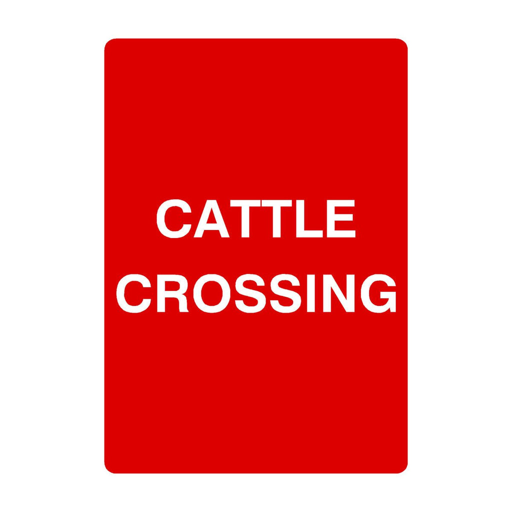 Cattle Crossing Sign Portrait - The Sign Shed