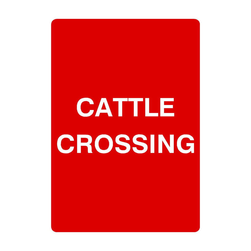 Cattle Crossing Sign Portrait - The Sign Shed
