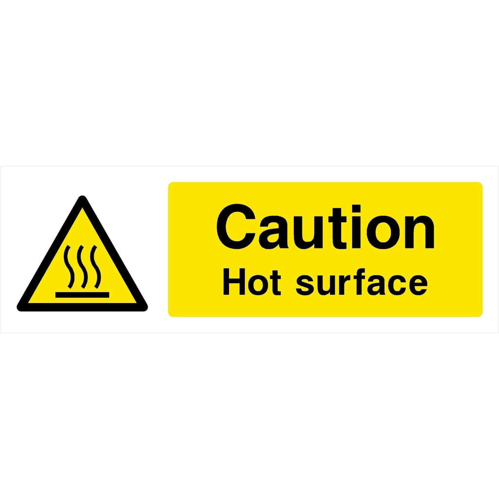 Caution Hot Surface Sign - The Sign Shed