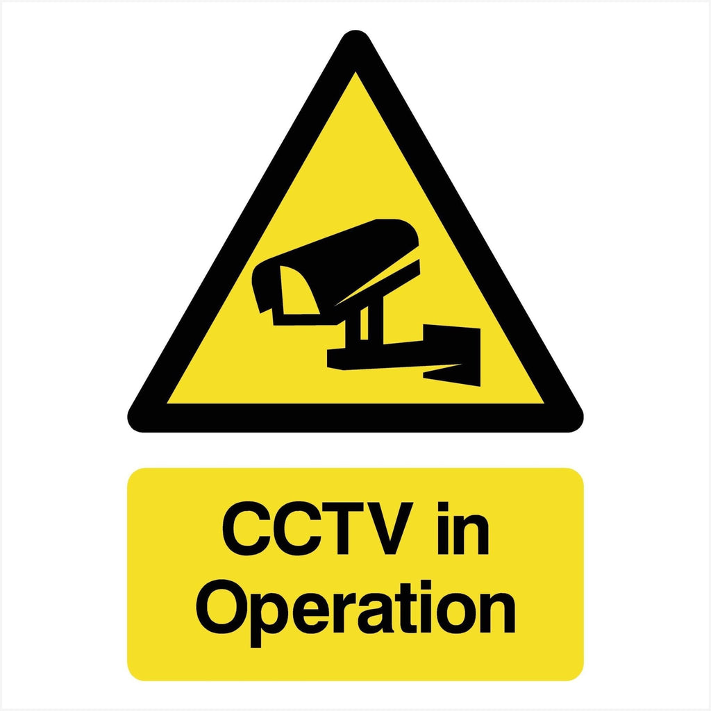 CCTV In Operation Warning Sign - The Sign Shed