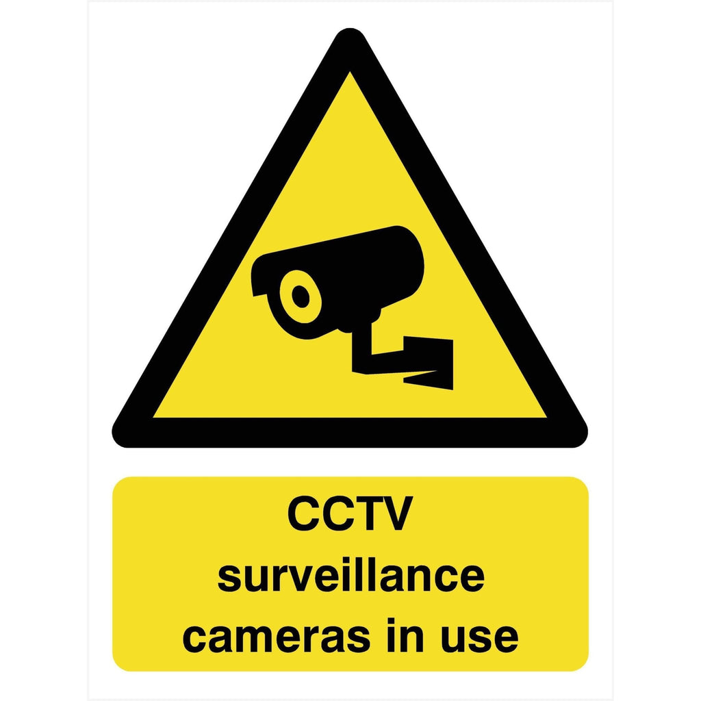 CCTV Surveillance Cameras in Use Sign - The Sign Shed