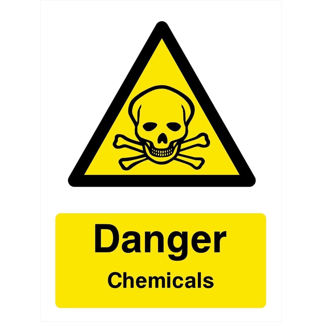 Chemicals (Skull & Crossbones) Sign