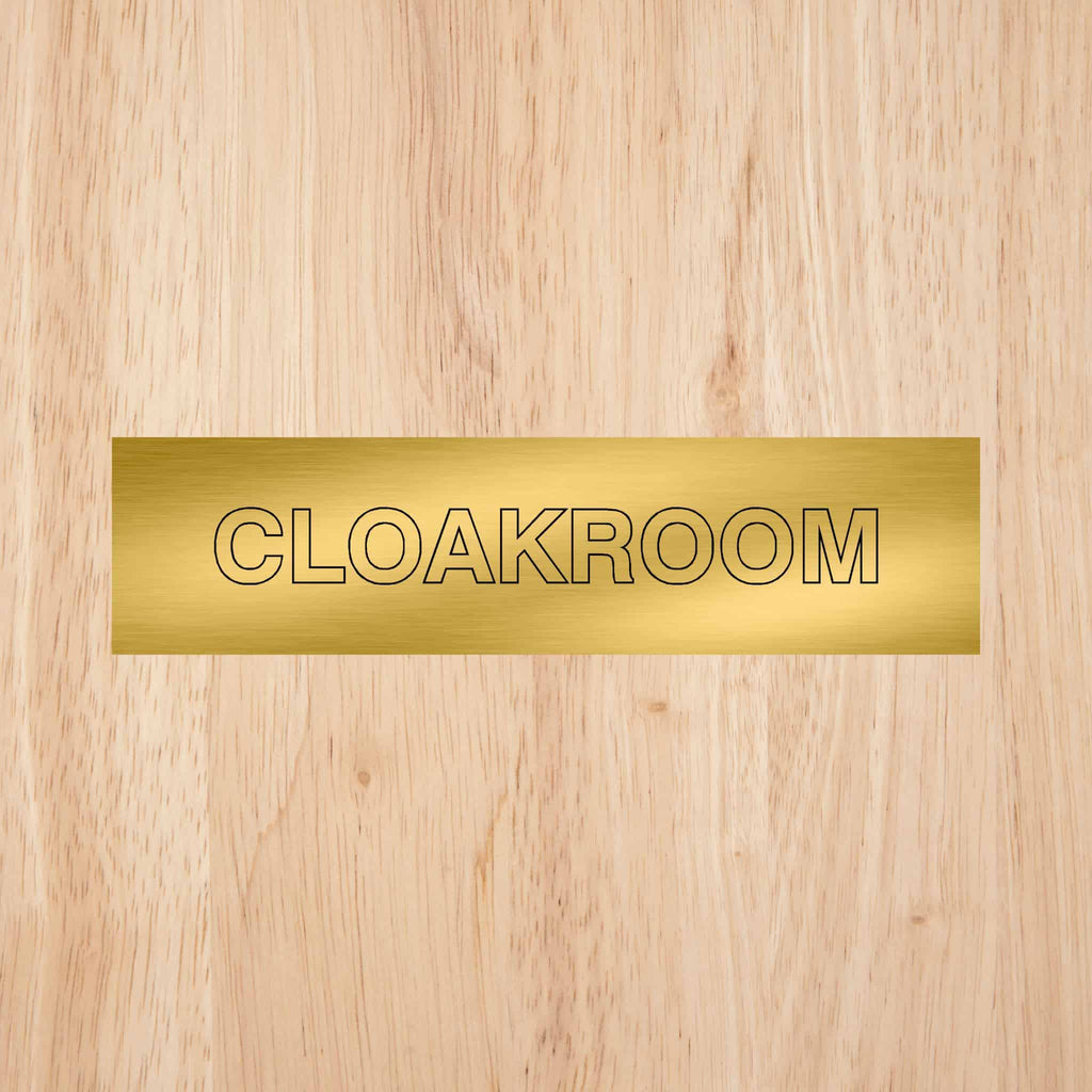 Cloakroom Door Sign - The Sign Shed