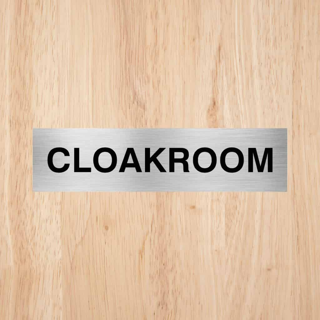 Cloakroom Door Sign - The Sign Shed