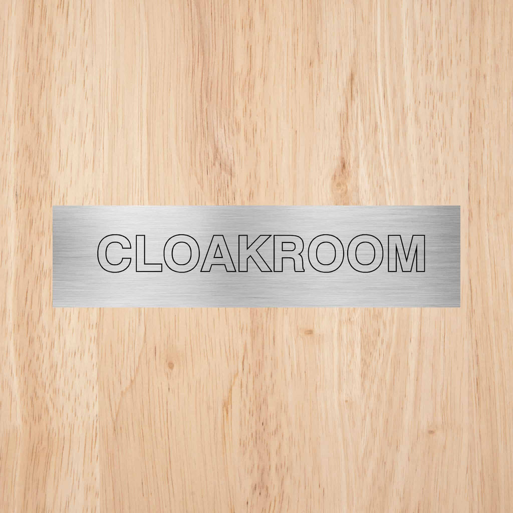 Cloakroom Door Sign - The Sign Shed