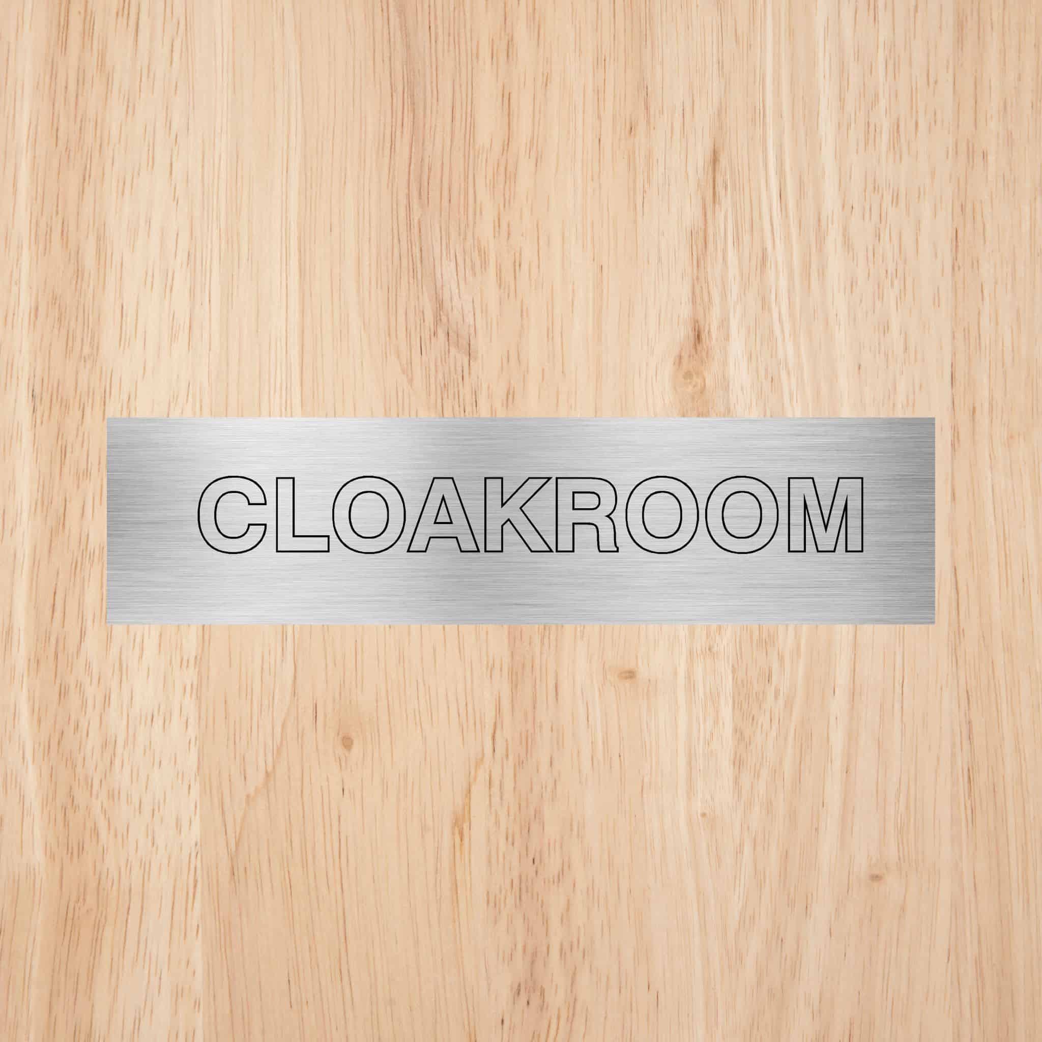 Cloakroom Door Sign - The Sign Shed