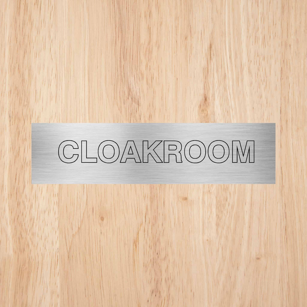 Cloakroom Door Sign - The Sign Shed