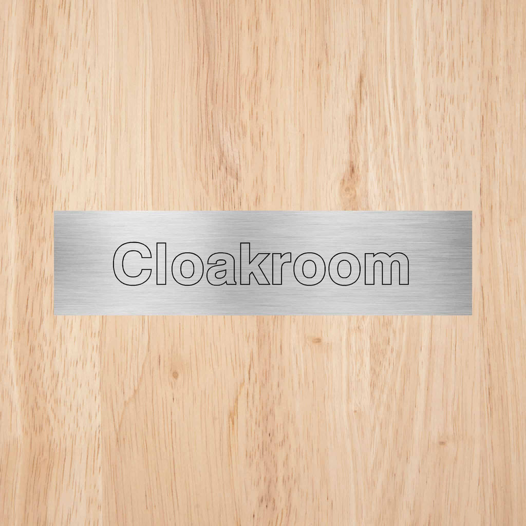 Cloakroom Sign - The Sign Shed