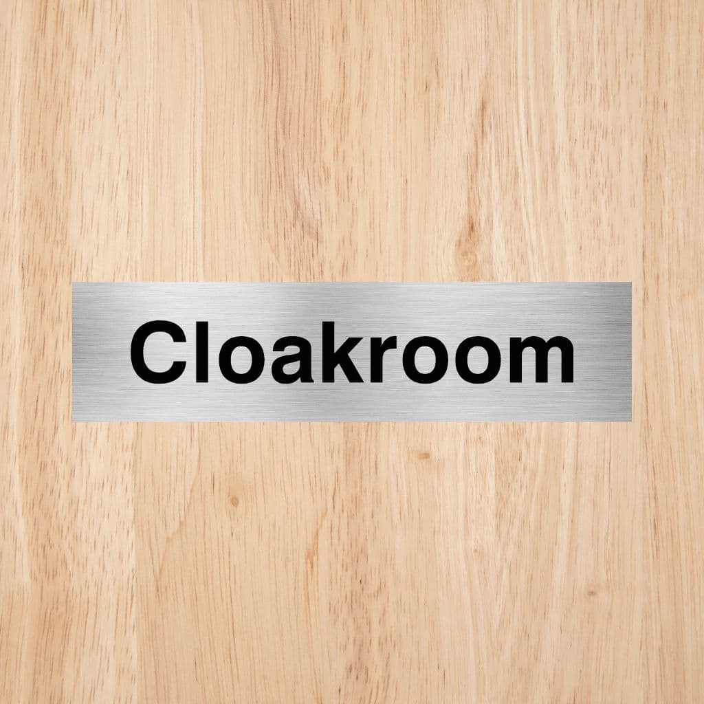 Cloakroom Sign - The Sign Shed